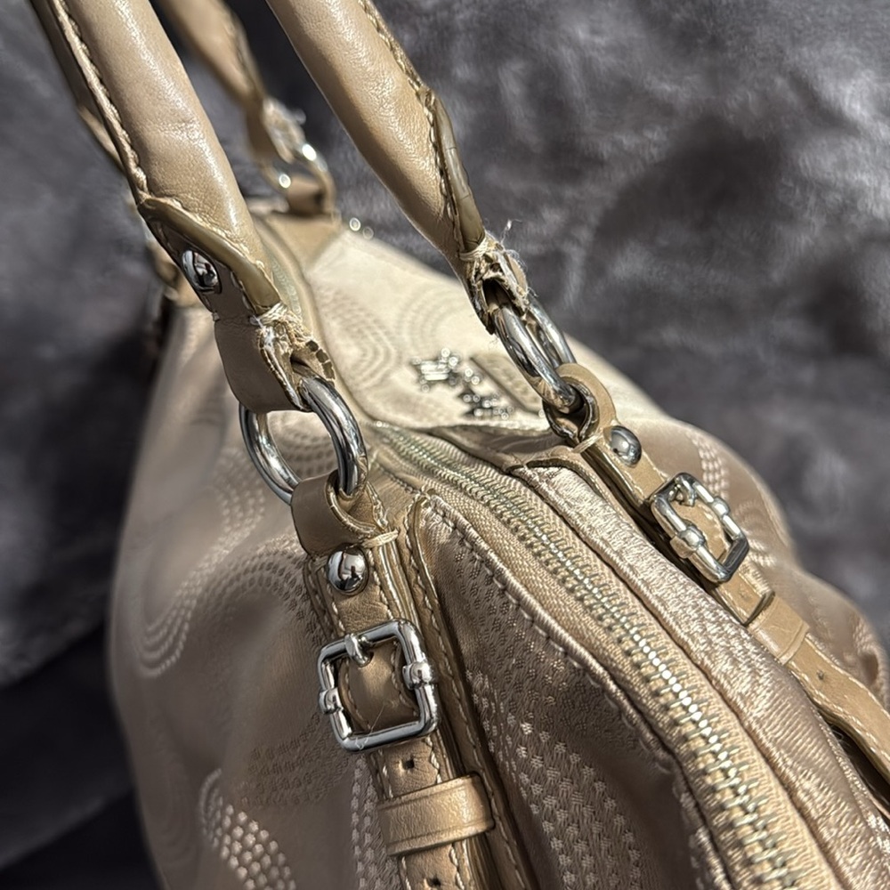 SATIN COACH SHOULDER BAG - Picture 12 of 16